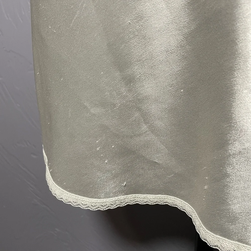 🔥VINTAGE LILY OF FRANCE 60s 70s 80s Lace Nightgown Robe Chemise Set Cream - Picture 15 of 16